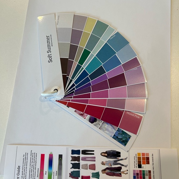 Soft Summer Color Swatch Fan Deck - Personal Color Seasonal analysis - Picture 6 of 14